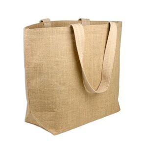 NWOT Burlap Tote Bag